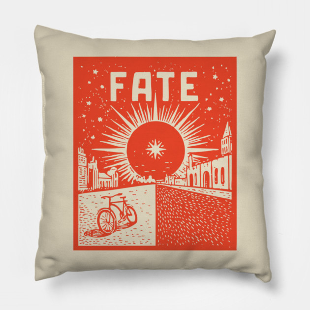 Fate Propaganda Poster Vintage WPA Style Art Pillow by TuncGK