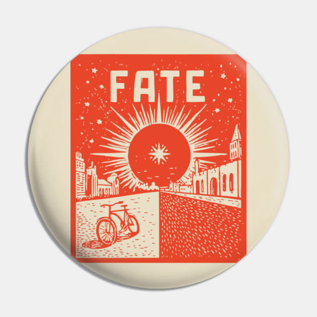 Fate Propaganda Poster Vintage WPA Style Art Pin by TuncGK