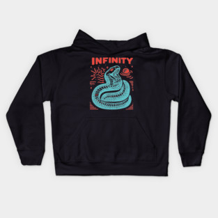 Infinity Snake Ouroboros Mythological Tattoo Art Kids Hoodie