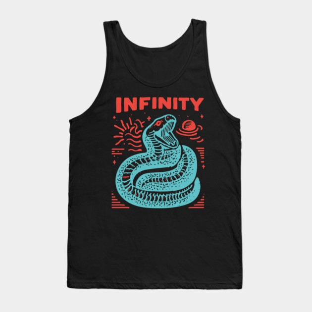 Infinity Snake Ouroboros Mythological Tattoo Art Tank Top by TuncGK