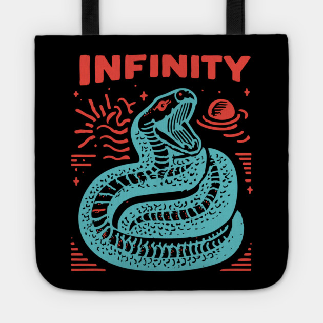 Infinity Snake Ouroboros Mythological Tattoo Art Tote by TuncGK