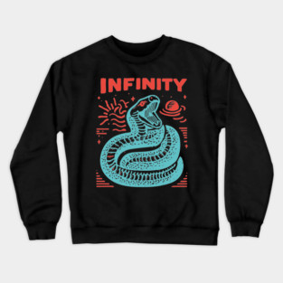 Infinity Snake Ouroboros Mythological Tattoo Art Crewneck Sweatshirt