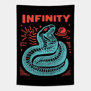 Infinity Snake Ouroboros Mythological Tattoo Art Tapestry