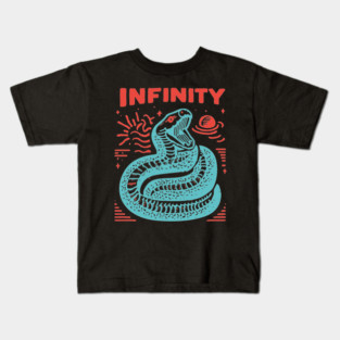 Infinity Snake Ouroboros Mythological Tattoo Art Kids T-Shirt