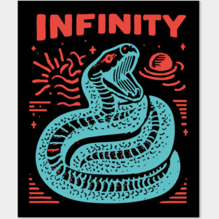 Infinity Snake Ouroboros Mythological Tattoo Art Posters and Art