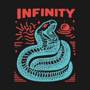 Infinity Snake Ouroboros Mythological Tattoo Art T-Shirt