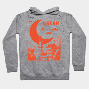 Urban Dreamer Crescent Moon Lo-fi Aesthetic Hoodie