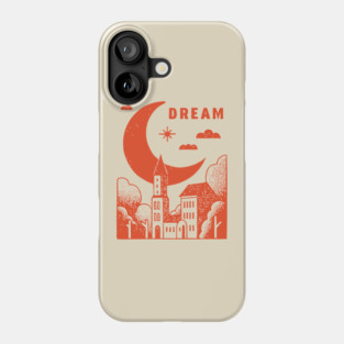 Urban Dreamer Crescent Moon Lo-fi Aesthetic Phone Case