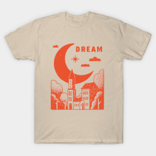 Urban Dreamer Crescent Moon Lo-fi Aesthetic T-Shirt