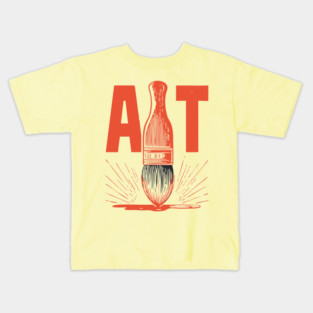 Bold Artist Paintbrush Graphic for Creative People Kids T-Shirt