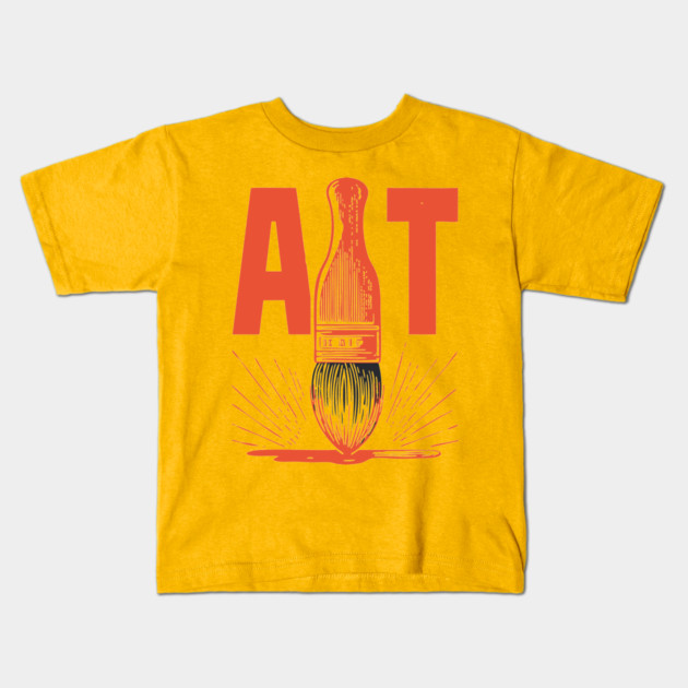 Bold Artist Paintbrush Graphic for Creative People Kids T-Shirt by TuncGK