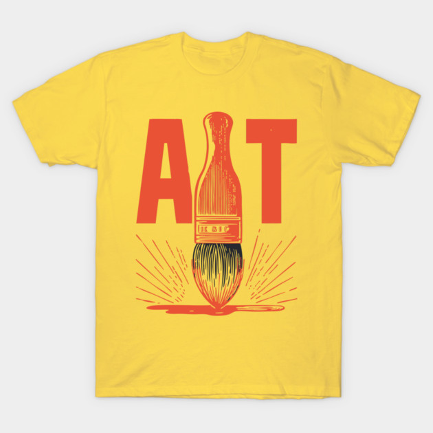 Bold Artist Paintbrush Graphic for Creative People T-Shirt by TuncGK