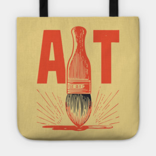 Bold Artist Paintbrush Graphic for Creative People Tote