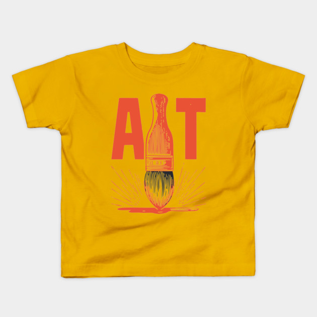 Bold Artist Paintbrush Graphic for Creative People Kids T-Shirt by TuncGK