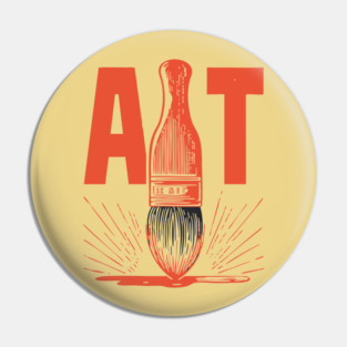 Bold Artist Paintbrush Graphic for Creative People Pin