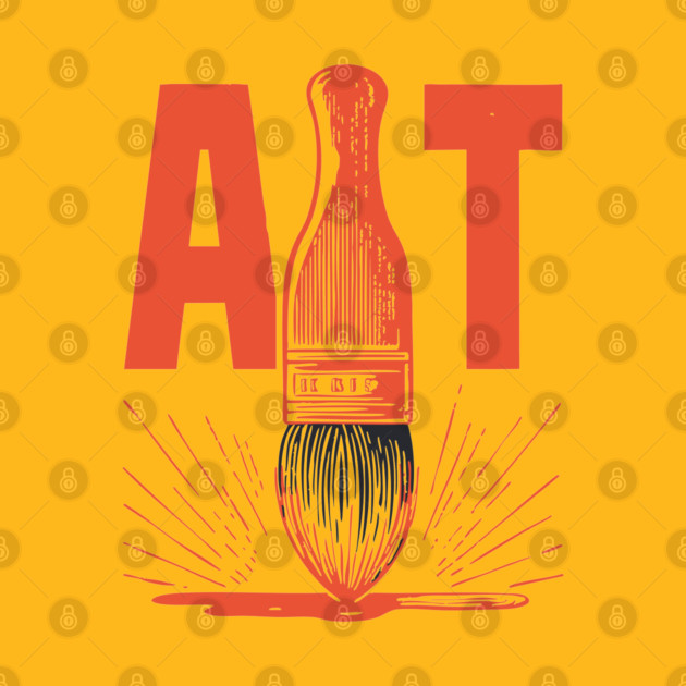 Bold Artist Paintbrush Graphic for Creative People by TuncGK