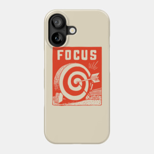 Focus Archery Target Motivational Mindset Graphic Phone Case