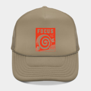 Focus Archery Target Motivational Mindset Graphic Hat