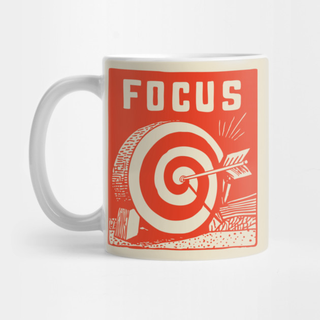 Focus Archery Target Motivational Mindset Graphic by TuncGK