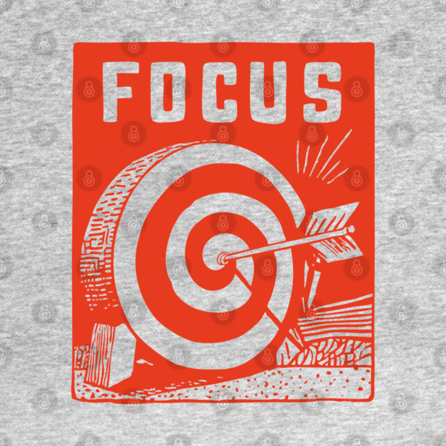Focus Archery Target Motivational Mindset Graphic by TuncGK