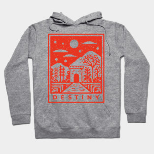 Destiny's Path Vintage Fantasy Art Graphic Hoodie