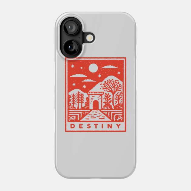 Destiny's Path Vintage Fantasy Art Graphic Phone Case by TuncGK