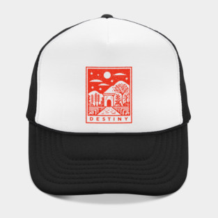 Destiny's Path Vintage Fantasy Art Graphic Hat