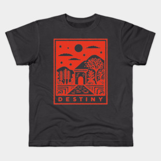 Destiny's Path Vintage Fantasy Art Graphic Kids T-Shirt