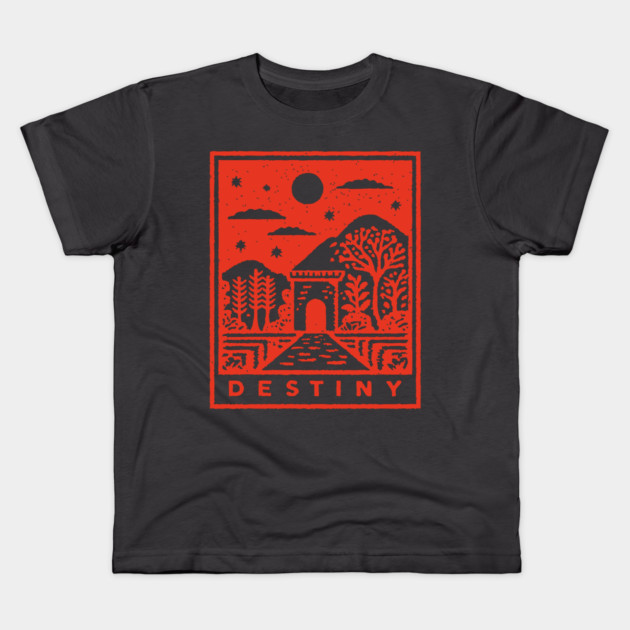 Destiny's Path Vintage Fantasy Art Graphic Kids T-Shirt by TuncGK