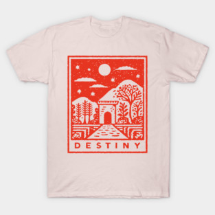 Destiny's Path Vintage Fantasy Art Graphic T-Shirt