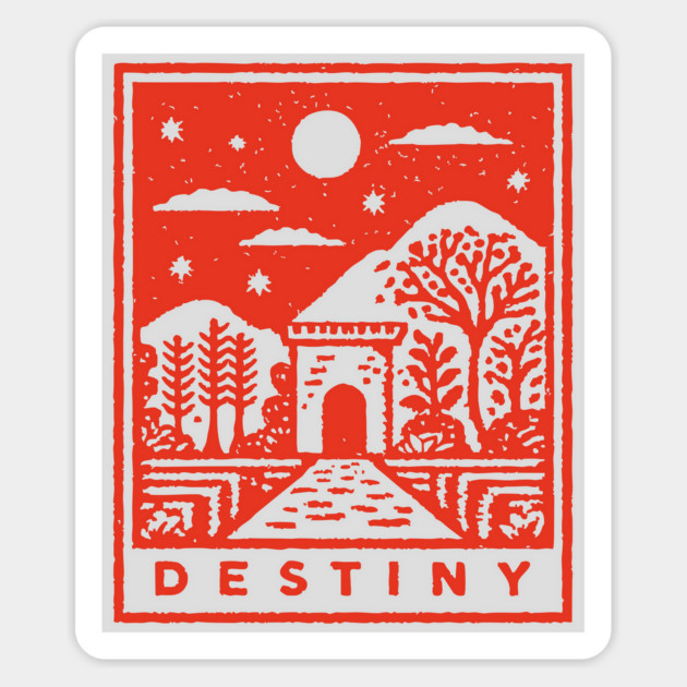 Destiny's Path Vintage Fantasy Art Graphic Magnet by TuncGK