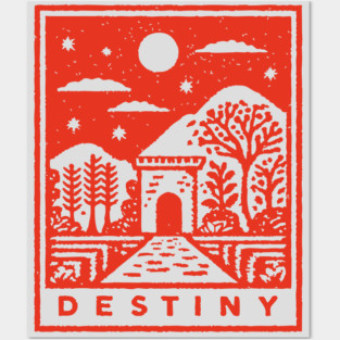 Destiny's Path Vintage Fantasy Art Graphic Posters and Art
