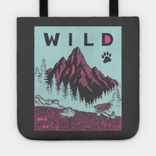 Go Wild Mountains Nature Adventure Graphic Tote