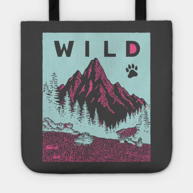 Go Wild Mountains Nature Adventure Graphic Tote by TuncGK