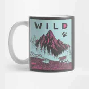 Go Wild Mountains Nature Adventure Graphic Mug