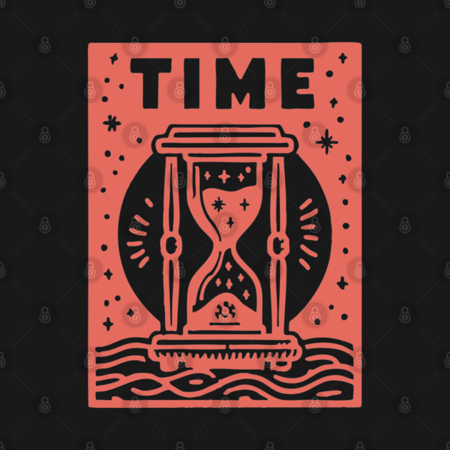 Vintage Time Hourglass Mystical Owl Art by TuncGK