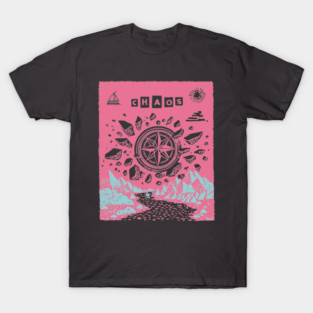 Mystical Chaos Compass Tarot Card Graphic T-Shirt