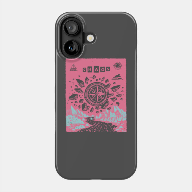 Mystical Chaos Compass Tarot Card Graphic Phone Case by TuncGK