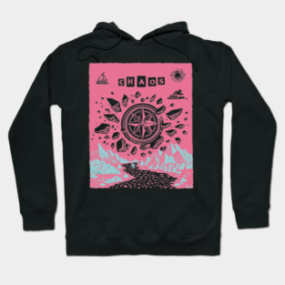 Mystical Chaos Compass Tarot Card Graphic Hoodie