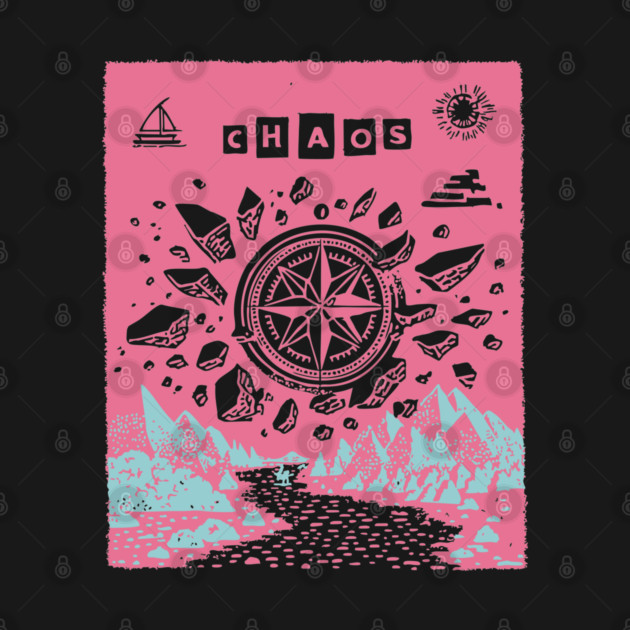 Mystical Chaos Compass Tarot Card Graphic by TuncGK