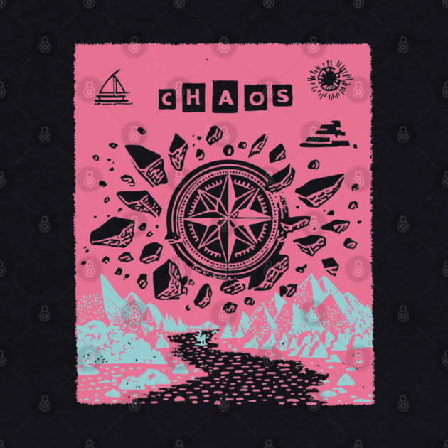 Mystical Chaos Compass Tarot Card Graphic by TuncGK