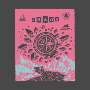 Mystical Chaos Compass Tarot Card Graphic T-Shirt
