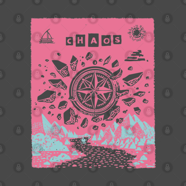 Mystical Chaos Compass Tarot Card Graphic by TuncGK