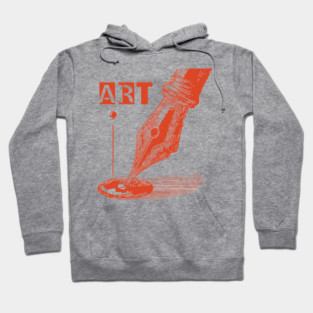 Vintage Fountain Pen for Writers Dark Academia Art Hoodie