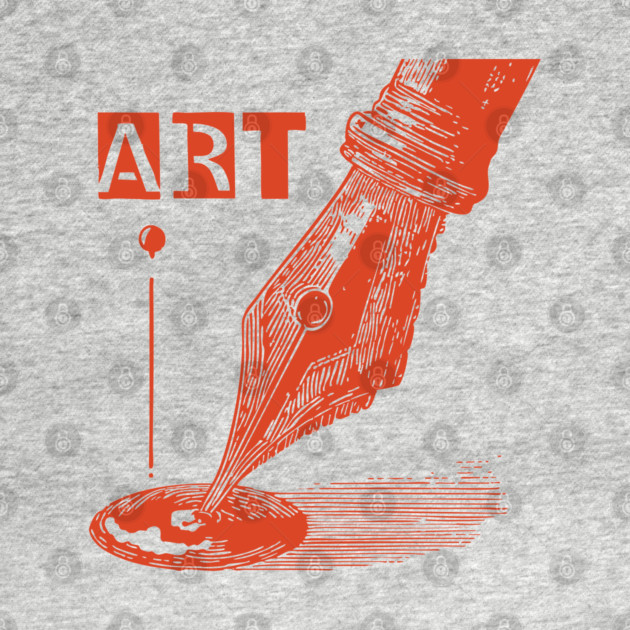 Vintage Fountain Pen for Writers Dark Academia Art by TuncGK