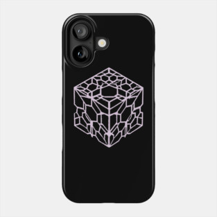 Geometric Hexagon Cube Optical Illusion Art Phone Case