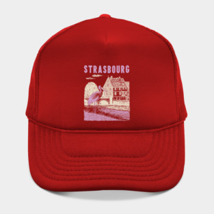 Strasbourg France Vintage Fairytale Travel Art Hat
