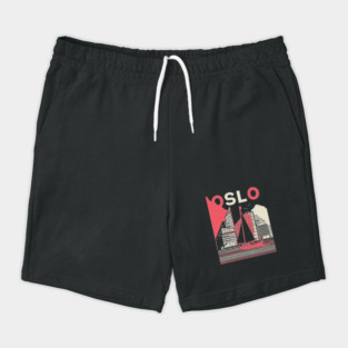 Oslo Norway Modern Travel Poster Art Shorts