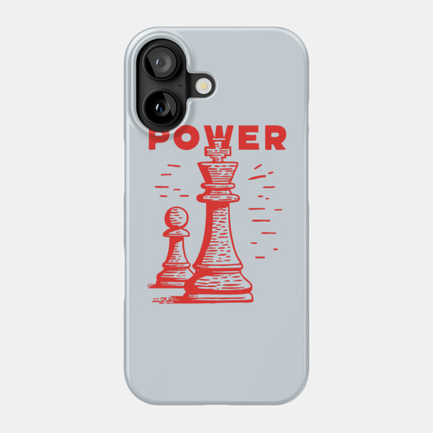 Power of the King Vintage Chess Graphic Phone Case by TuncGK