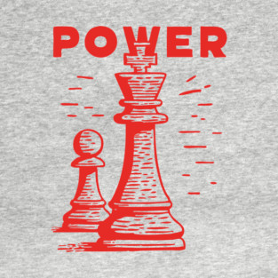 Power of the King Vintage Chess Graphic T-Shirt